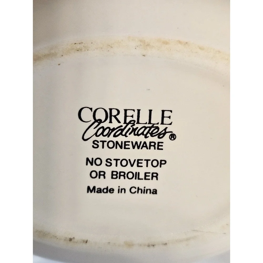 Corelle Coordinates Abundance Stoneware Mixing Bowl Set & Creamer 4 Piece Fruit